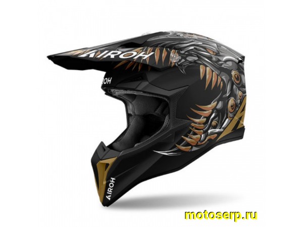 Купить  Шлем Кросс AIROH WRAAAP CYBORG MATT (XXL) (шт) (AIM WRAC35-XXL купить с доставкой по Москве и России, цена, технические характеристики, комплектация фото  - motoserp.ru