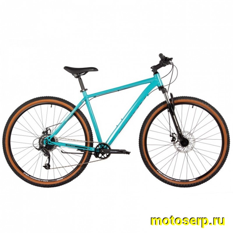 Купить  29" FOXX ARAGON бирюзовый (18) (АРАГОН) 29"; 8ск; рама-сталь; тормоз-Disk (шт) (ART (M купить с доставкой по Москве и России, цена, технические характеристики, комплектация фото  - motoserp.ru