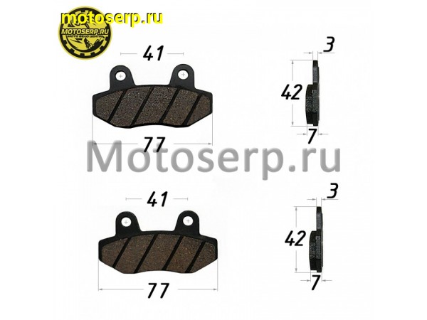 Купить  Колодки тормозные диск  VENTO Naked, CITY (150), SMART, CORSA, RETRO, RIVA СX120, задние Пит. 17/14 (пар) (Vento 5681 купить с доставкой по Москве и России, цена, технические характеристики, комплектация фото  - motoserp.ru