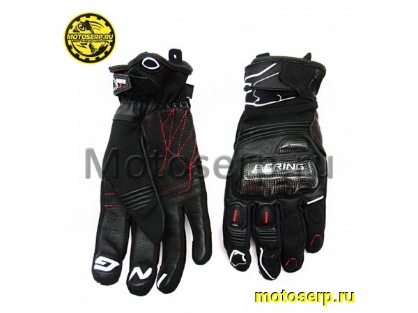 Купить  Перчатки (кожа) Bering CORTEX Black/Wite T10 (L) (пар) (BGE429-T10 купить с доставкой по Москве и России, цена, технические характеристики, комплектация фото  - motoserp.ru