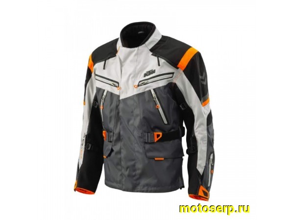 Купить  Куртка с жесткими вставками текстильная KTM №7 серая (L) (NQ) (ML 20864 купить с доставкой по Москве и России, цена, технические характеристики, комплектация фото  - motoserp.ru