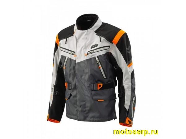Купить  Куртка с жесткими вставками текстильная KTM №7 серая (M) (NQ) (ML 20863 купить с доставкой по Москве и России, цена, технические характеристики, комплектация фото  - motoserp.ru
