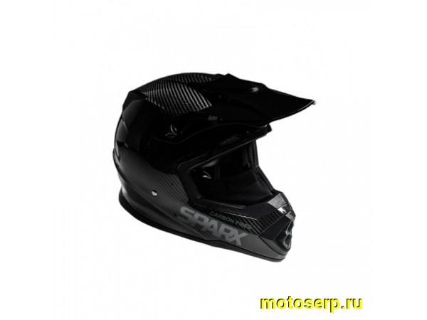 Купить  Шлем Кросс SPARX Nix CARBON 3K (YK780) КАРБОНОВАЯ ОБОЛОЧКА 3K р-р 2XL (шт) (CK купить с доставкой по Москве и России, цена, технические характеристики, комплектация фото  - motoserp.ru