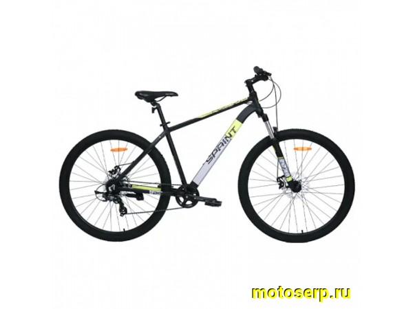 Купить  29" TECH TEAM SPRINT черный (19&rdquo;) (ТЕЧ ТИМ СПРИНТ) 29&rdquo;; горный; 7ск; рама-алюминий; тормоз-Disk (шт) (ART (M купить с доставкой по Москве и России, цена, технические характеристики, комплектация фото  - motoserp.ru
