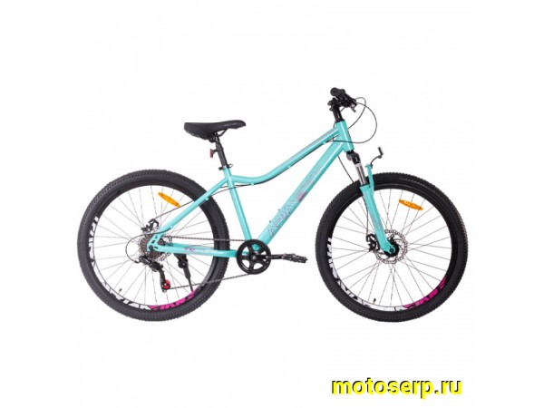 Купить  26" TECH TEAM ARIA бирюзовый (14) (Тач Тим Ария) 26"; 7ск; рама-сталь; тормоз-Disk (шт) (ART купить с доставкой по Москве и России, цена, технические характеристики, комплектация фото  - motoserp.ru