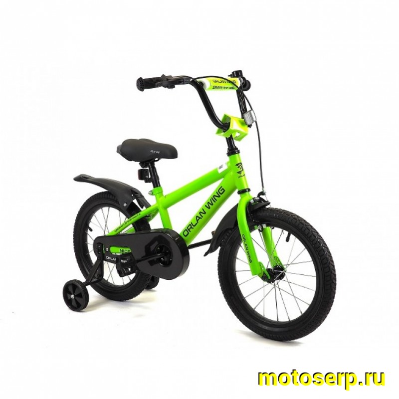 Купить  14" ORLAN WING NICE зеленый (орлан винг найс) 14"; 1ск; рама-сталь; тормоз-V-Brake (шт) (ART купить с доставкой по Москве и России, цена, технические характеристики, комплектация фото  - motoserp.ru