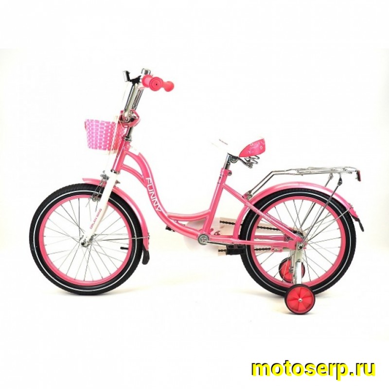 Купить  16" ORLAN WING FUNNY розовый (Орлан Винг Фунни) 16"; 1ск; рама-сталь; тормоз-V-brake (шт) (ART (M купить с доставкой по Москве и России, цена, технические характеристики, комплектация фото  - motoserp.ru