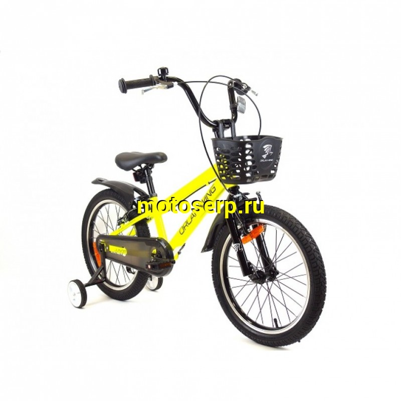 Купить  16" ORLAN WING JUNIOR желтый (Орлан Винг Джуниор) 16"; 1ск; рама-сталь; тормоз-V-brake (шт) (ART (M купить с доставкой по Москве и России, цена, технические характеристики, комплектация фото  - motoserp.ru