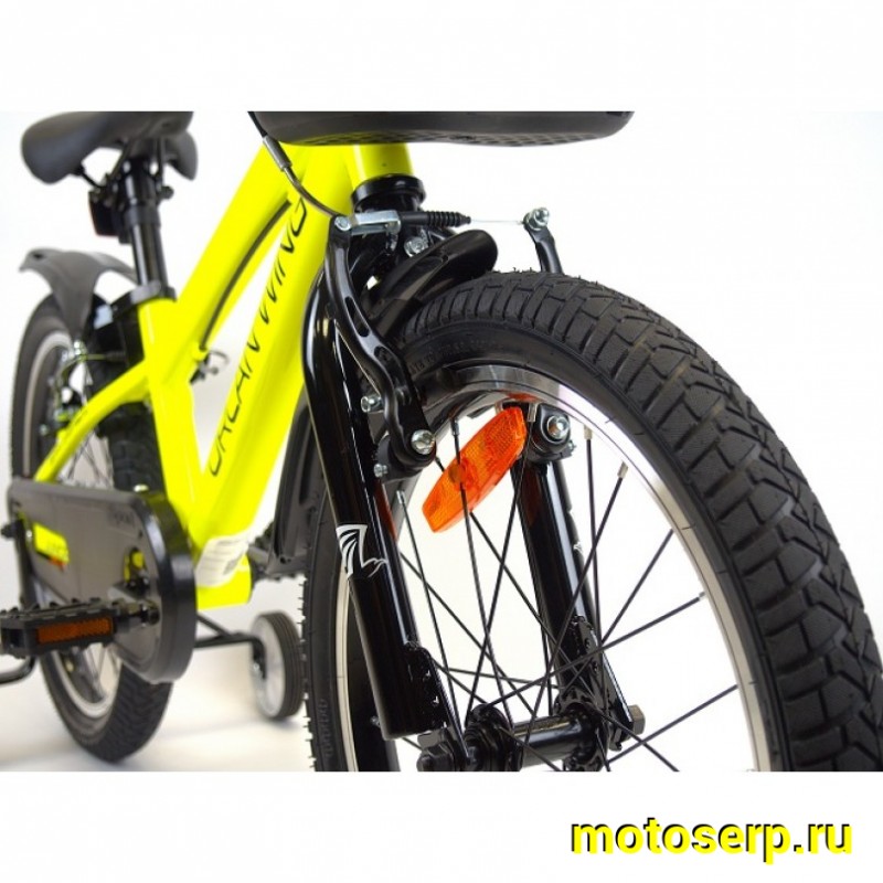 Купить  18" ORLAN WING JUNIOR желтый (Орлан Винг Джуниор) 18"; 1ск; рама-сталь; тормоз-V-brake (шт) (ART купить с доставкой по Москве и России, цена, технические характеристики, комплектация фото  - motoserp.ru