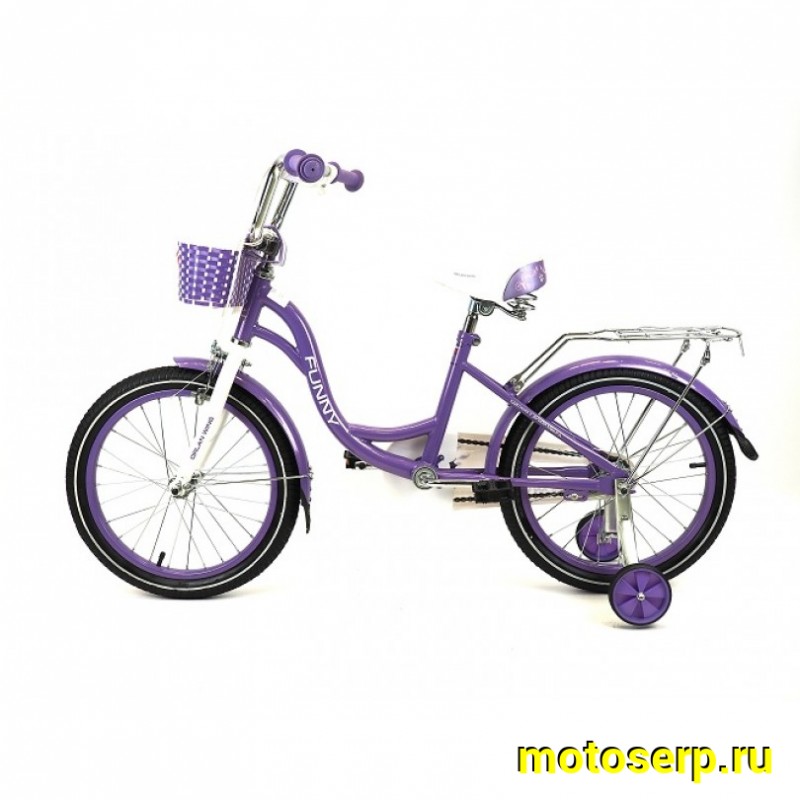 Купить  20" ORLAN WING FUNNY фиолетовый (Орлан Винг Фанни) 20"; 1ск; рама-сталь; тормоз-ножной/V-Brake (шт) (ART (M купить с доставкой по Москве и России, цена, технические характеристики, комплектация фото  - motoserp.ru