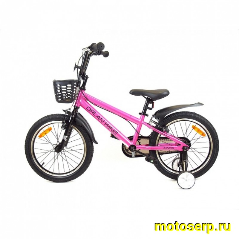 Купить  20" ORLAN WING JUNIOR розовый (Орлан Винг Джуниор) 20"; 1ск; рама-сталь; V-Brake (шт) (ART (M купить с доставкой по Москве и России, цена, технические характеристики, комплектация фото  - motoserp.ru