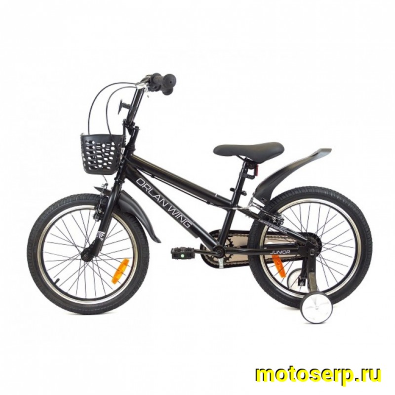 Купить  20" ORLAN WING JUNIOR черный (Орлан Винг Джуниор) 20"; 1ск; рама-сталь; V-Brake (шт) (ART (M купить с доставкой по Москве и России, цена, технические характеристики, комплектация фото  - motoserp.ru