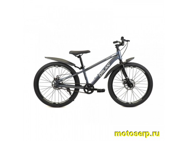 Купить  24" ORLAN WING RIDER 1.0 серый (12) (Орлан Винг Райдер 1.0) 24"; 1ск; рама-сталь; тормоз-Disk (шт) (ART (M купить с доставкой по Москве и России, цена, технические характеристики, комплектация фото  - motoserp.ru
