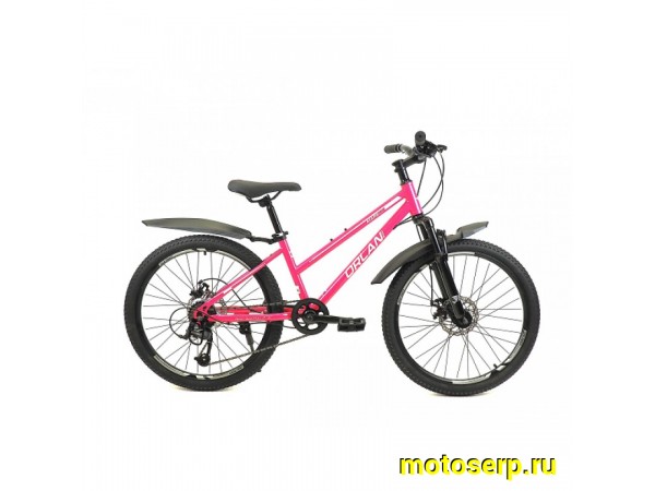 Купить  24" ORLAN WING MARS 1.0 розовый (12) (Орлан Винг Марс 1.0) 24"; 6ск; рама-сталь; тормоз-Disk (шт) (ART (M купить с доставкой по Москве и России, цена, технические характеристики, комплектация фото  - motoserp.ru
