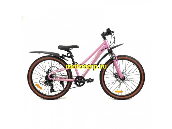 Купить  24" ORLAN WING VENUS 2.0 розовый (Орлан Винг Венус 2.0) 24"; 7ск; рама-алюминий; тормоз-Disk (шт) (ART (M купить с доставкой по Москве и России, цена, технические характеристики, комплектация фото  - motoserp.ru
