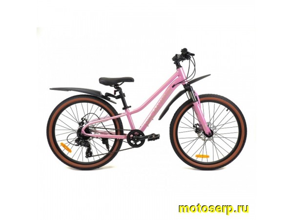 Купить  24" ORLAN WING VENUS 2.0 розовый (Орлан Винг Венус 2.0) 24"; 7ск; рама-алюминий; тормоз-Disk (шт) (ART (M купить с доставкой по Москве и России, цена, технические характеристики, комплектация фото  - motoserp.ru
