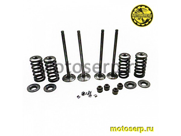 Купить  Клапан 174YMN (впуск/выпуск) (D-28mm, d-24mm, L-101mm, l-100mm, T-5mm, t-5mm) (компл) (Regul 1140400250002, 1140400280003 купить с доставкой по Москве и России, цена, технические характеристики, комплектация фото  - motoserp.ru