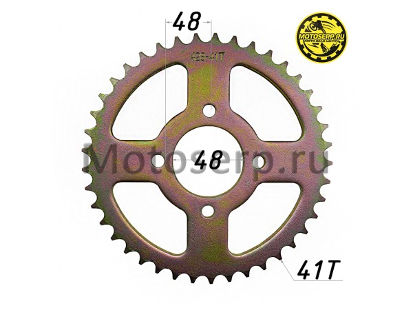 Купить  Звезда ведомая голая (венец) (428-41) (428-41T D-48mm, 4x48mm) ATV BRAVO и др. (шт) (MM 43610 купить с доставкой по Москве и России, цена, технические характеристики, комплектация фото  - motoserp.ru