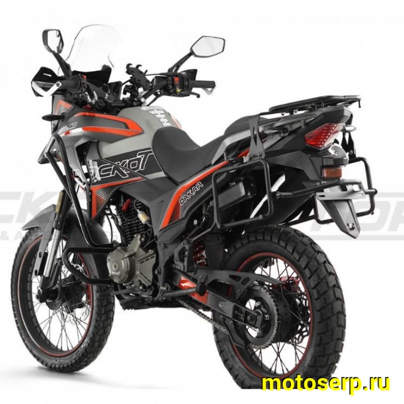 Купить  Мотоцикл внедорожный ROCKOT DAKAR ADVENTURE 2.0 (ЭПТС)  (Серый/Красный) Тур-эндуро (шт) (ROCKOT (ФОТО купить с доставкой по Москве и России, цена, технические характеристики, комплектация фото  - motoserp.ru