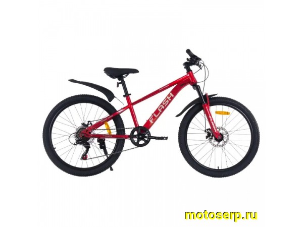 Купить  26" TECH TEAM FLASH красный (14") (Тач Тим Флеш) 26"; 7ск; рама-сталь; тормоз-Disk (шт) (ART купить с доставкой по Москве и России, цена, технические характеристики, комплектация фото  - motoserp.ru