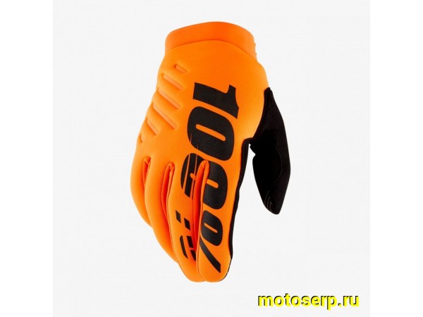 Купить  Перчатки 100% Brisker Youth Glove - подростковые (Fluo Orange/Black L (10004-00006) 2025 (пар) (Fox УТ-00022261 купить с доставкой по Москве и России, цена, технические характеристики, комплектация фото  - motoserp.ru
