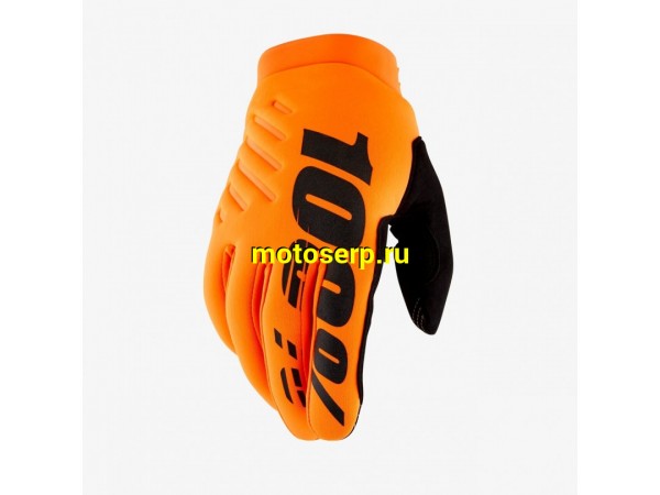 Купить  Перчатки 100% Brisker Youth Glove - подростковые (Fluo Orange/Black L (10004-00006) 2025 (пар) (Fox УТ-00022261 купить с доставкой по Москве и России, цена, технические характеристики, комплектация фото  - motoserp.ru