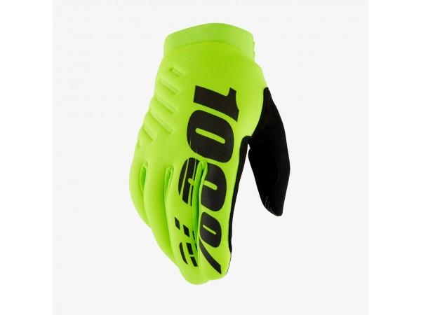 Купить  Перчатки 100% Brisker Youth Glove - подростковые (FluoYellow/Black XL (10004-00011) 2025 (пар) (Fox УТ-00022261 купить с доставкой по Москве и России, цена, технические характеристики, комплектация фото  - motoserp.ru
