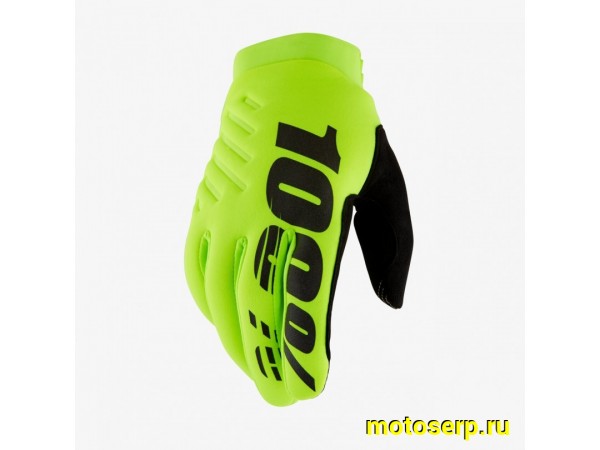 Купить  Перчатки 100% Brisker Youth Glove - подростковые (FluoYellow/Black L (10004-00010) 2025 (пар) (Fox УТ-00022261 купить с доставкой по Москве и России, цена, технические характеристики, комплектация фото  - motoserp.ru