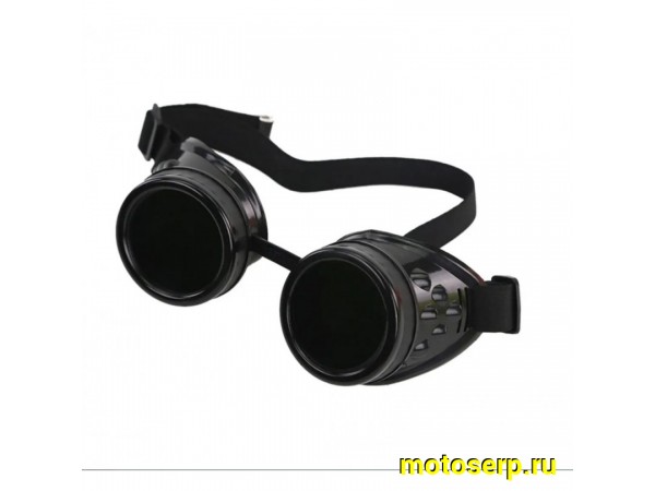 Купить  Очки мото в стиле стимпанк черные (шт) (O-N купить с доставкой по Москве и России, цена, технические характеристики, комплектация фото  - motoserp.ru