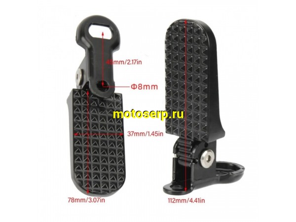 Купить  Подножка пассажира универсальная (пара) (O-N купить с доставкой по Москве и России, цена, технические характеристики, комплектация фото  - motoserp.ru