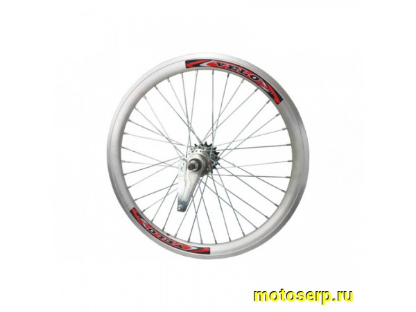 Купить  Колесо 20" двойное заднее алюминий в сборе со втулкой (китайская втулка) 1ск. Вело (шт) (Золотник 3062002-12 (ART купить с доставкой по Москве и России, цена, технические характеристики, комплектация фото  - motoserp.ru