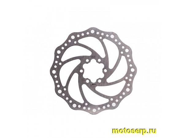 Купить  Диск (ротор) тормозной без муфты 160mm (NO NAME-Китай) Вело (шт) (Золотник 3122613-160 (ART купить с доставкой по Москве и России, цена, технические характеристики, комплектация фото  - motoserp.ru