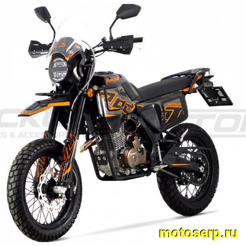 Купить  Мотоцикл внедорожный ROCKOT WARRIOR (ЭПТС) Тур-эндуро LX176FMN (реплика Husqvarna Norden) Мотард 21/18" (шт) (ROCKOT (ФОТО купить с доставкой по Москве и России, цена, технические характеристики, комплектация фото  - motoserp.ru