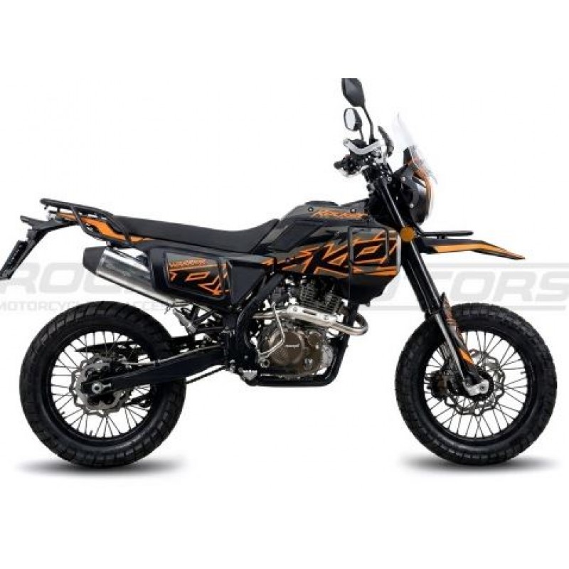 Купить  Мотоцикл внедорожный ROCKOT WARRIOR (ЭПТС) Тур-эндуро LX176FMN Тур-эндуро (реплика Husqvarna Norden) Мотард 21/18" (шт) (ROCKOT (ФОТО купить с доставкой по Москве и России, цена, технические характеристики, комплектация фото  - motoserp.ru