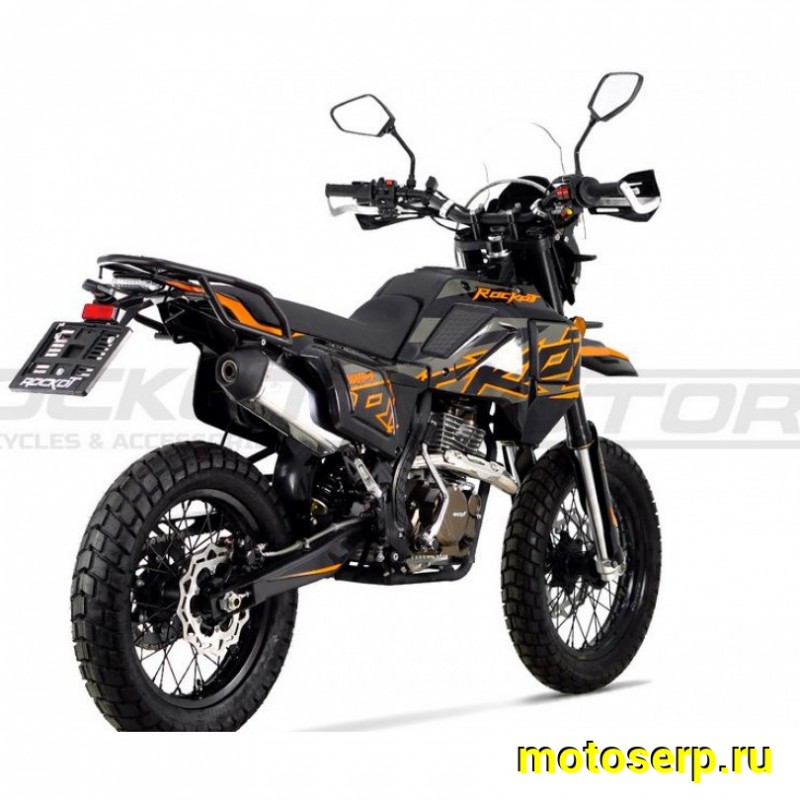 Купить  Мотоцикл внедорожный ROCKOT WARRIOR (ЭПТС) Тур-эндуро LX176FMN (реплика Husqvarna Norden) Мотард 21/18" (шт) (ROCKOT (ФОТО купить с доставкой по Москве и России, цена, технические характеристики, комплектация фото  - motoserp.ru