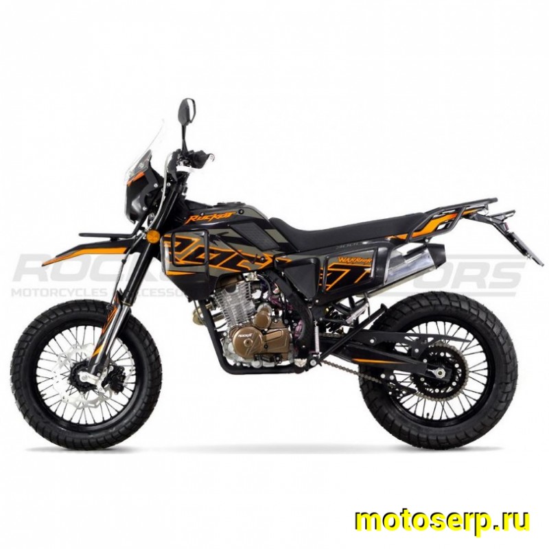Купить  Мотоцикл внедорожный ROCKOT WARRIOR (ЭПТС) Тур-эндуро LX176FMN (реплика Husqvarna Norden) Мотард 21/18" (шт) (ROCKOT (ФОТО купить с доставкой по Москве и России, цена, технические характеристики, комплектация фото  - motoserp.ru