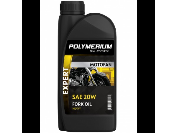 Купить  Масло POLYMERIUM MOTOFAN FORK OIL EXPERT&nbsp;HEAVY 20W 1L п/синт (вилочное гидравлическое масло) (шт) (plmmffoeh201 купить с доставкой по Москве и России, цена, технические характеристики, комплектация фото  - motoserp.ru