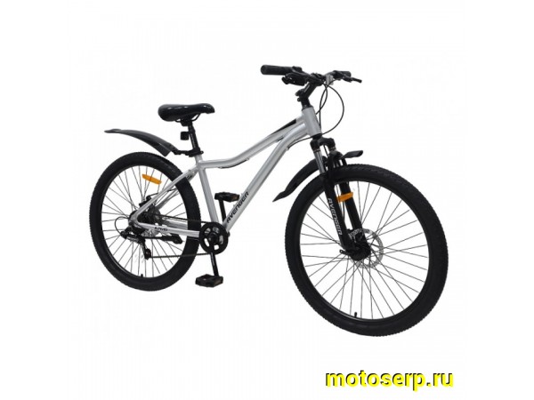Купить  26" AVENGER А261D серый (15") (ЕВЕНЖЕР А261Д ) 26"; 6ск; рама-алюм; тормоз-Disk (шт) (ART купить с доставкой по Москве и России, цена, технические характеристики, комплектация фото  - motoserp.ru