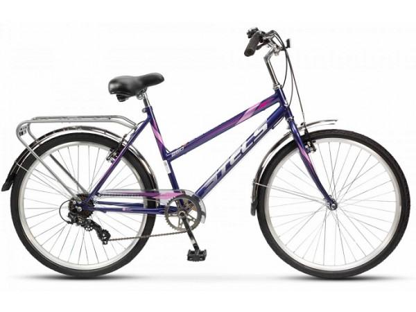 Купить  26" STELS LEGENDA 250 26V фиолетовый (СТЕЛС ЛЕГЕНДА 260 26В) 26"; 7ск; рама-сталь; тормоз-V-Brake; багажник (шт) (ART купить с доставкой по Москве и России, цена, технические характеристики, комплектация фото  - motoserp.ru