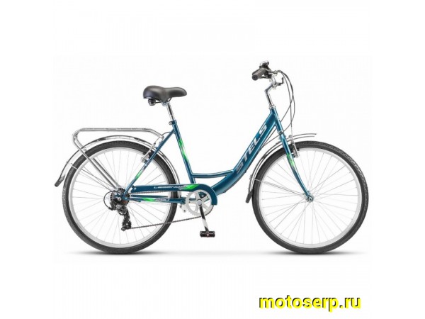 Купить  26" STELS LEGENDA 290 26V морской волны (СТЕЛС ЛЕГЕНДА 290 26В) 26"; 7ск; рама-сталь; тормоз-V-Brake; багажник (шт) (ART купить с доставкой по Москве и России, цена, технические характеристики, комплектация фото  - motoserp.ru