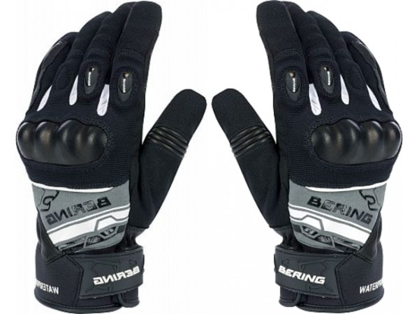 Купить  Перчатки Bering Morius Black/grey/White T9 (M) (пар) (BGE539-T9 купить с доставкой по Москве и России, цена, технические характеристики, комплектация фото  - motoserp.ru
