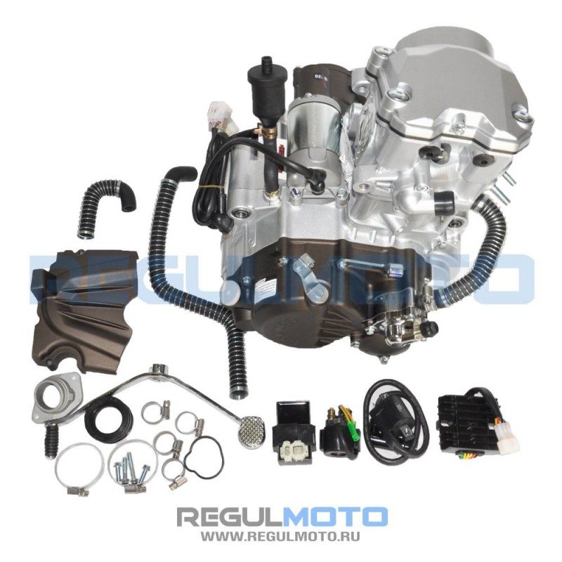 Купить  Двигатель  в сб. 300cc 174MN-5A ZS (NB300) 4Т, вод. охл., электростартер, 5 передач (шт) (Техмаркет zsnb3005BOX-4022  купить с доставкой по Москве и России, цена, технические характеристики, комплектация фото  - motoserp.ru