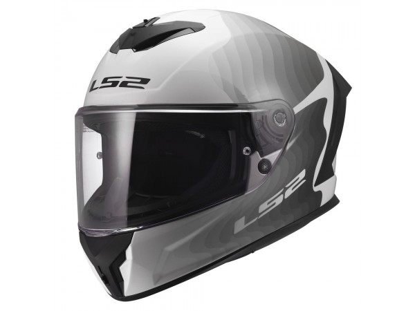 Купить  Шлем закрытый LS2 FF820 RAPID 3 FLOW White Grey (XL) интеграл (шт) (LS2 купить с доставкой по Москве и России, цена, технические характеристики, комплектация фото  - motoserp.ru