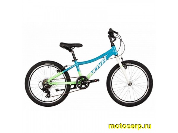 Купить  20" скоростной NOVATRACK KATRINA салатовый  (НОВАТРЕК КАТРИНА) 20"; 7ск; рама-алюм; тормоз-Disc (шт) (ART (M купить с доставкой по Москве и России, цена, технические характеристики, комплектация фото  - motoserp.ru
