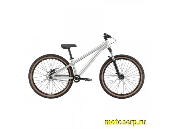 Купить  26" STARK POOSHER металик (L&rdquo;) (Старк пушер) 26&rdquo;; горный; 1ск; рама-алюминий; тормоз-Disk (шт) (ART1 купить с доставкой по Москве и России, цена, технические характеристики, комплектация фото  - motoserp.ru