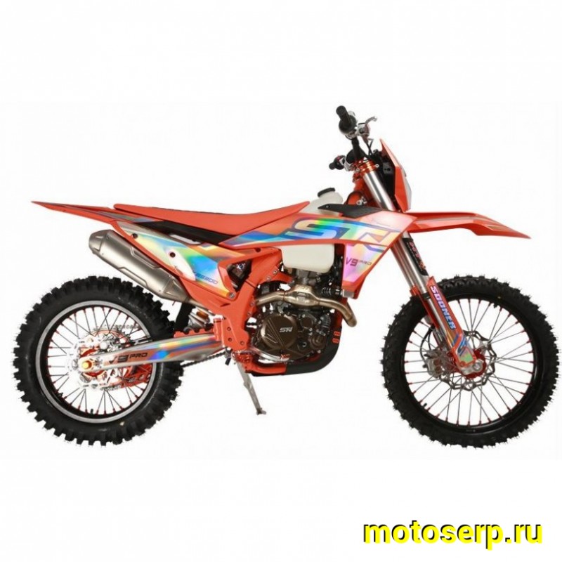 Купить  Мотоцикл Кросс/Эндуро STN V9 PRO 176MN (YBS300)  21/18" (репл KTM 24) с прогрес. , 21"/18" пластик КТМ 24 и рама (К10) новый мотор, усил. сцепл. (шт) купить с доставкой по Москве и России, цена, технические характеристики, комплектация фото  - motoserp.ru