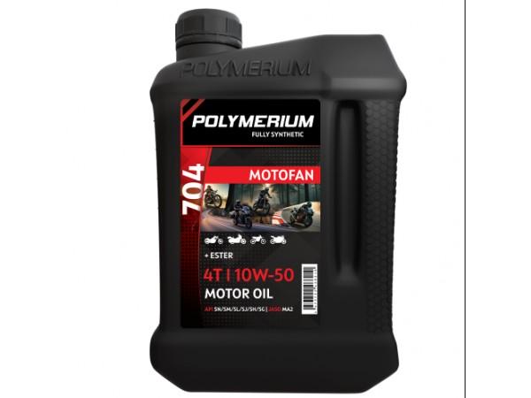 Купить  Масло POLYMERIUM MOTOFAN 704 10W50 4T 1L синт (шт) (plmmf470410501 купить с доставкой по Москве и России, цена, технические характеристики, комплектация фото  - motoserp.ru
