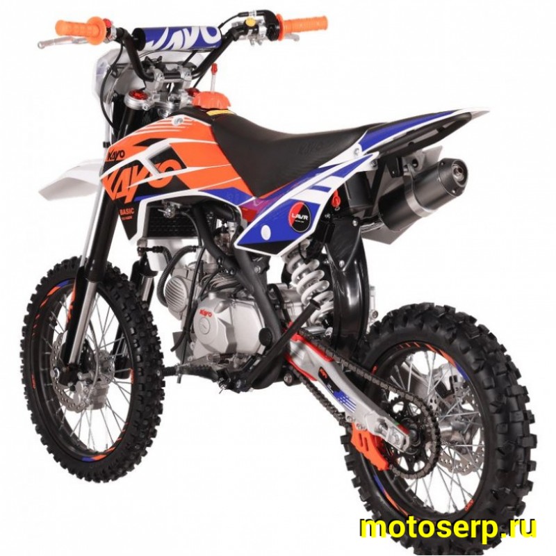 Купить  Питбайк KAYO Basic YX140EM 17/14 KRZ (механ. сцепл., эл. стартер) 2026 г (шт) (SM купить с доставкой по Москве и России, цена, технические характеристики, комплектация фото  - motoserp.ru