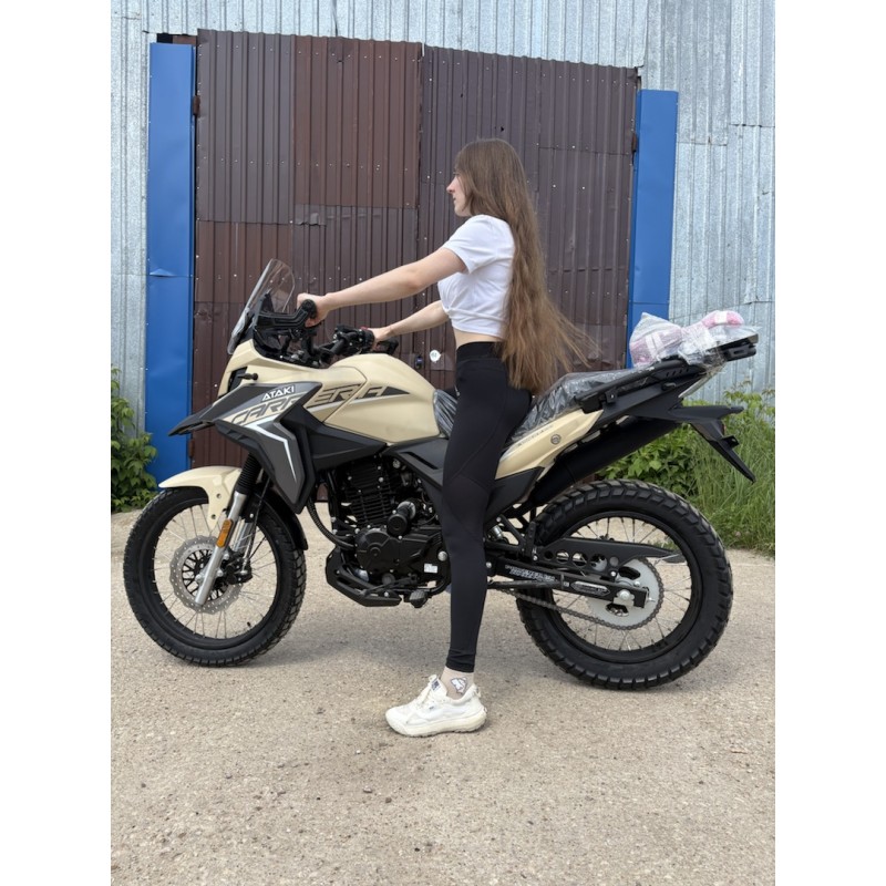 Купить  Мотоцикл внедорожный ATAKI Carrera 300 PRO (4T PR300) 19/17 2026 Песочный Тур-эндуро Возд/масл охл; ЗА КОФРЫ +41950р. без дуг. (шт) (SM  купить с доставкой по Москве и России, цена, технические характеристики, комплектация фото  - motoserp.ru