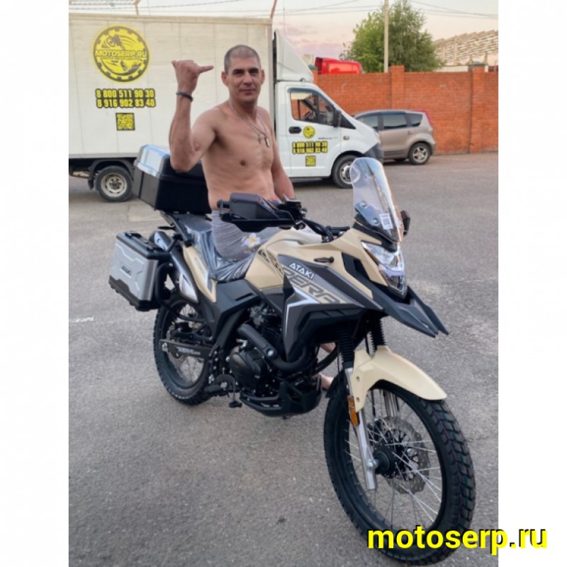 Купить  Мотоцикл внедорожный ATAKI Carrera 300 PRO (4T PR300) 19/17 2026 Песочный Тур-эндуро Возд/масл охл; ЗА КОФРЫ +41950р. без дуг. (шт) (SM  купить с доставкой по Москве и России, цена, технические характеристики, комплектация фото  - motoserp.ru